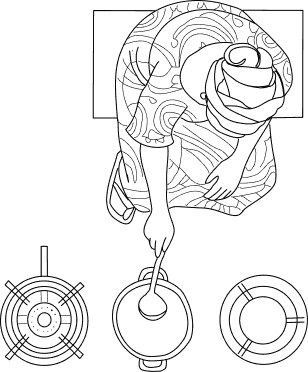 Illustration d'une cuisine